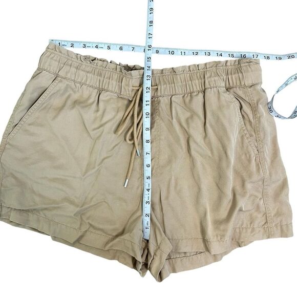 Loft khaki paperbag drawstring waist shorts size xlarge - Picture 4 of 6